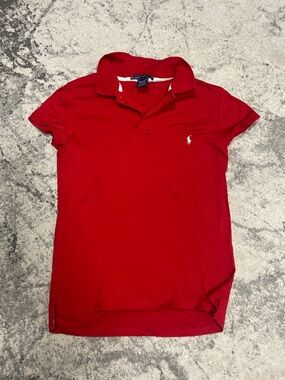 Polo by Ralph Lauren Red Short Sleeve Women's Polo